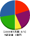浜田工業 貸借対照表 2009年5月期