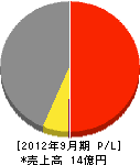 新日本美風 損益計算書 2012年9月期