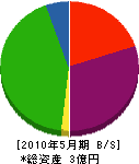 昭和設備 貸借対照表 2010年5月期