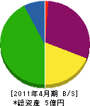 山茂総業 貸借対照表 2011年4月期