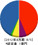 鈴木緑化サービス 貸借対照表 2012年4月期