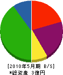佐々木工務店 貸借対照表 2010年5月期