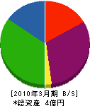 丸佐運送 貸借対照表 2010年3月期