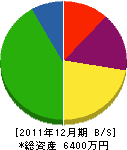 楠本組 貸借対照表 2011年12月期
