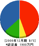 田中電気工事 貸借対照表 2008年12月期