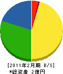 熊本総合技術コンサルタント 貸借対照表 2011年2月期