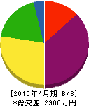 弘祥産業 貸借対照表 2010年4月期