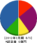 柴田土建 貸借対照表 2012年3月期