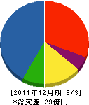 田中ビルサービス 貸借対照表 2011年12月期