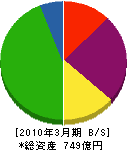九州通信ネットワーク 貸借対照表 2010年3月期