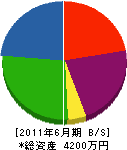 エーケー赤穂建設 貸借対照表 2011年6月期