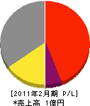 新井通信システム 損益計算書 2011年2月期