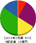 駿河サービス工業 貸借対照表 2013年2月期