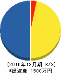 小松建設 貸借対照表 2010年12月期