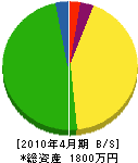 石澤工務店 貸借対照表 2010年4月期