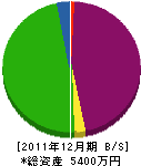 藤原組 貸借対照表 2011年12月期