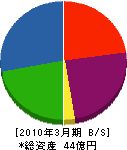 ヤマナカ 貸借対照表 2010年3月期