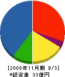 日本化工機 貸借対照表 2008年11月期