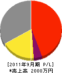 藤田工業 損益計算書 2011年9月期