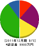 高橋 貸借対照表 2011年12月期
