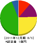 松信電機 貸借対照表 2011年12月期