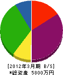 鈴木土建 貸借対照表 2012年3月期