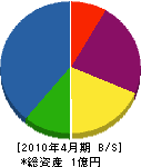 田中工務店 貸借対照表 2010年4月期