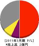坂ノ下興業 損益計算書 2011年3月期