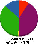 青松 貸借対照表 2012年9月期