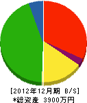 松木産業 貸借対照表 2012年12月期