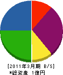 池田看板 貸借対照表 2011年3月期
