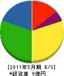 澤田建設 貸借対照表 2011年5月期
