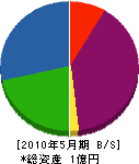 倉田建設 貸借対照表 2010年5月期