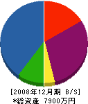 吉成建設 貸借対照表 2008年12月期