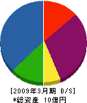 新日本建設 貸借対照表 2009年3月期