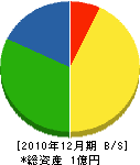 江山クリーン 貸借対照表 2010年12月期