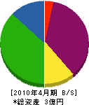 芳村石材店 貸借対照表 2010年4月期