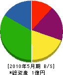 寺本電気 貸借対照表 2010年5月期