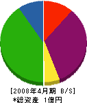 田中工業 貸借対照表 2008年4月期