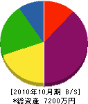 小川建設工業 貸借対照表 2010年10月期