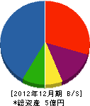 佐戸島建設 貸借対照表 2012年12月期