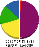 中嶋鉄工所 貸借対照表 2010年5月期