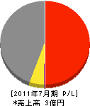 志田尾工務店 損益計算書 2011年7月期