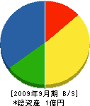 佐藤土木 貸借対照表 2009年9月期