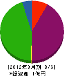 大渕建設 貸借対照表 2012年3月期