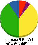 早川住宅設備 貸借対照表 2010年4月期