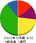 田澤産業 貸借対照表 2012年12月期