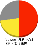 井口タタミフスマ店 損益計算書 2012年7月期