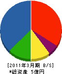 小泉鉄工 貸借対照表 2011年3月期