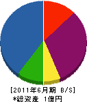 吉田電設 貸借対照表 2011年6月期